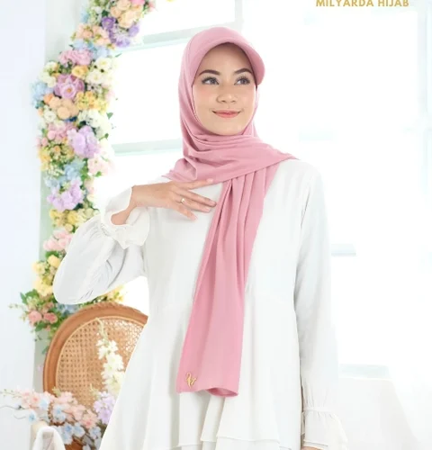 Milyarda Hijab - Pashmina Oval Topi Pasmina Instan Milyarda