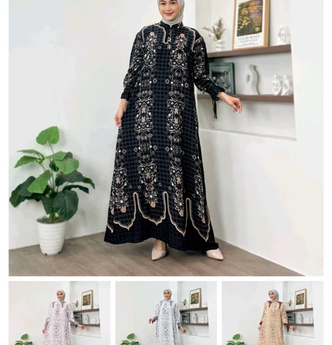 Khisna collection - Gamis zahra aszafa lebaran adem