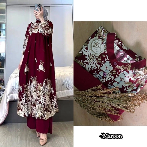 Khisna collection - New oneset tunik wanita zie kekinian motif baru jahitan rapih
