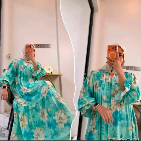 Khisna collection - Dress jumbo azzura nufaza klok