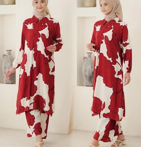 Khisna collection - Oneset tunik bunga wiro bagus