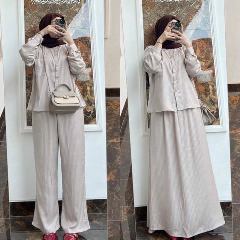 Khisna collection - Set rok dn set celana wanita kekinian