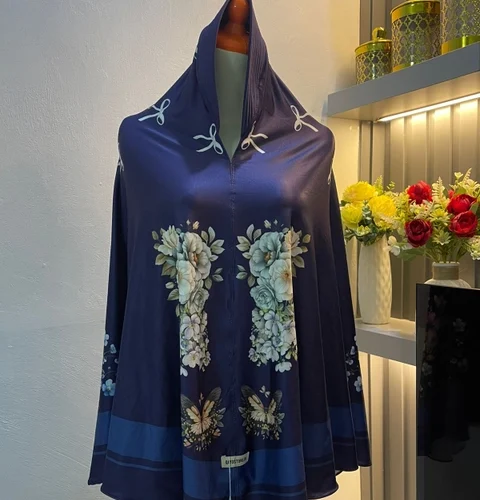 qaydstoreid - Jilbab namira motif perinting instan bergo jersey premium jumbo