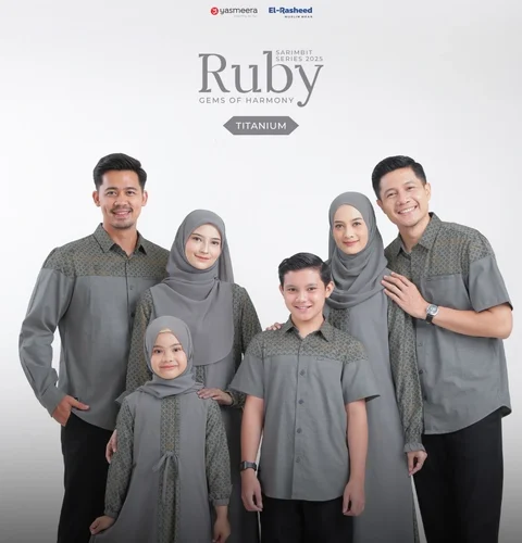 Yasmeera Official - Sarimbit 2025 Ruby Series Warna TItanium