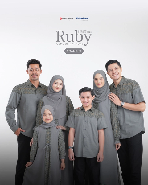 Yasmeera Official - Sarimbit 2025 Ruby Series Warna TItanium