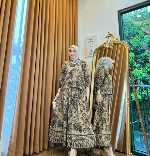 Khisna collection - New set rok wanita viola bestseller bagus motif cantik jahitan rapi adem