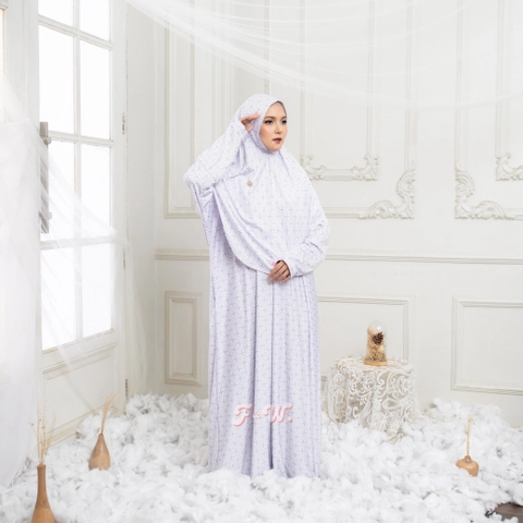 Sakura Baru X FnW - Dress Sienna Set Gamis Set Hijab Wanita Muslim Dewasa Jersey Premium Motif Elega