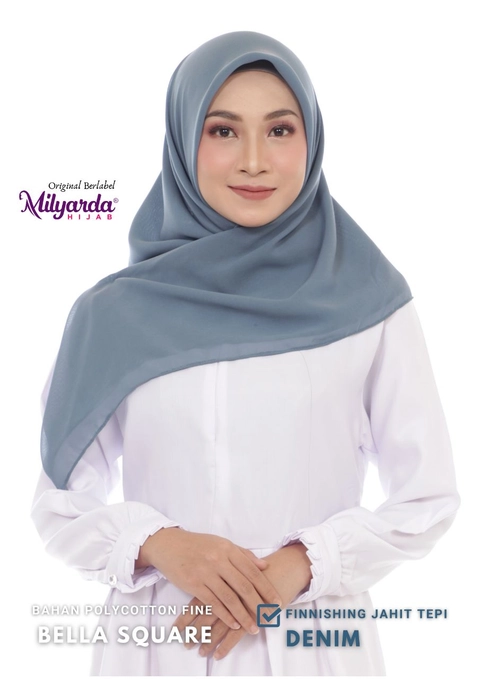 Milyarda Hijab - Hijab Aromatic Olivia Plain Square