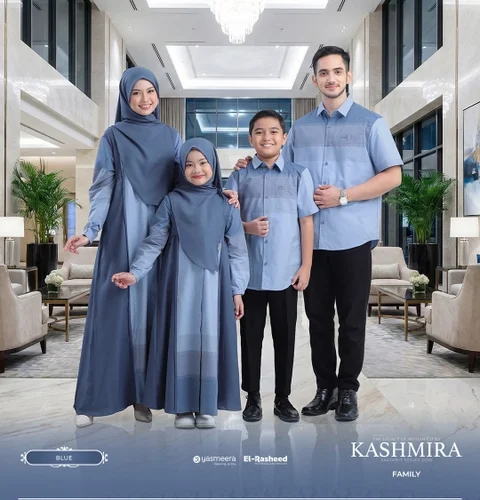 Yasmeera Official - SARIMBIT 2026 KASHMIRA SERIES WARNA BLUE