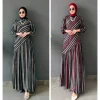 Khisna collection - Gamis rempel salur trend model baju kekinian no hijab