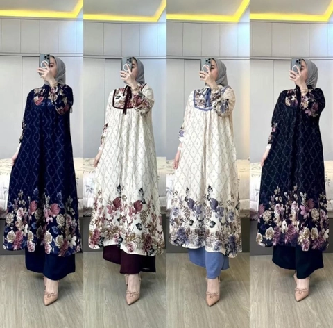 Khisna collection - New model set tunik tali nagita bagus nyaman dipakai adem bahan nya