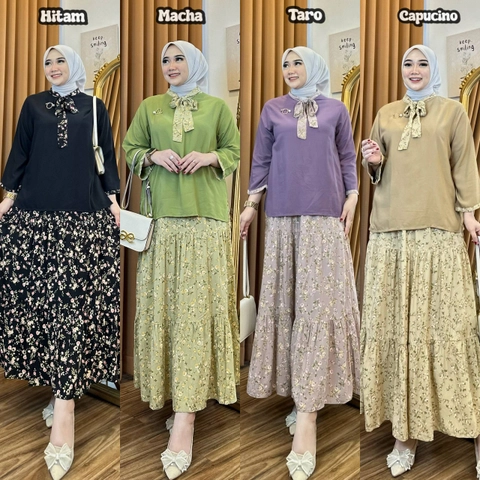 Khisna collection - Oneset rok bahan halus Puspita