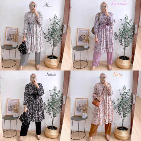 Khisna collection - Oneset tunik rayon novela