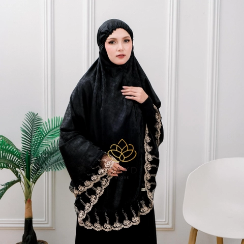 qaydstoreid - BERGO HAJI DAN UMROH ARMANI JAGUARD BERSAKU RENDA PREMIUM