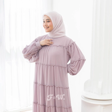 Sakura Baru X FnW - Dress Keira Babydoll Simple Casual Stylish Wudhu Friendly