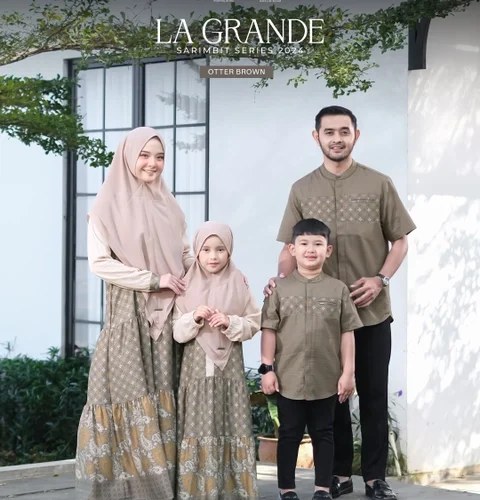 Yasmeera Official - Baju Sarimbit La Grande 2024 - Otter Brown