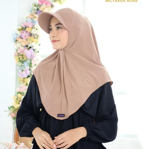 Milyarda Hijab - [FREE Scrunchie] Bergo Topi Premium