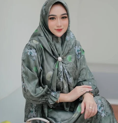 Khisna collection - Gamis print sulina hijab no Bros