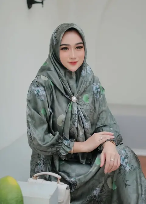 Khisna collection - Gamis print sulina hijab no Bros
