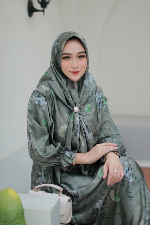 Khisna collection - Gamis print sulina hijab no Bros