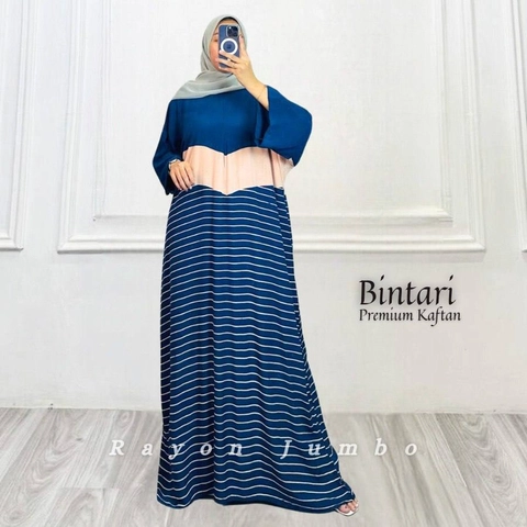Khisna collection - Kaftan wanita dewasa bintari bahan adem motif baru jahitan rapi