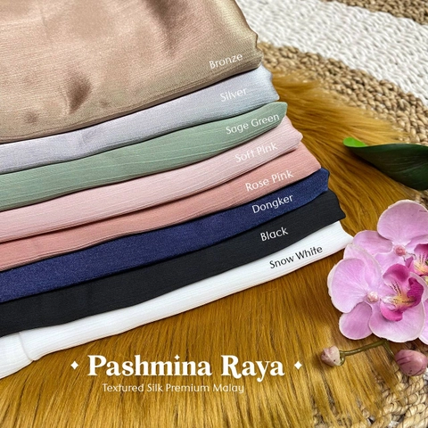 Milyarda Hijab - Milyarda Hijab - Pashmina Raya Cardenza Premium Textured Silk