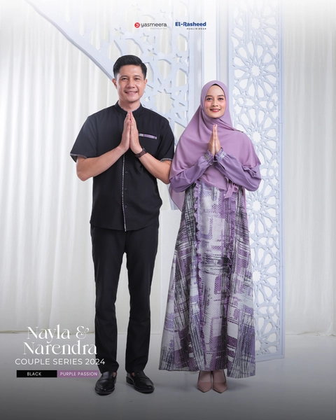 Yasmeera Official - Couple Series 2024 Nayla - Nayendra Warna Black & Purple Passion