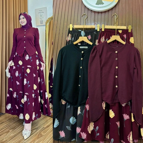 Khisna collection - Arunika set rok kekinian motif menarik