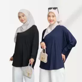 Milyarda Hijab - Blouse Batwing Baju Atasan Wanita Fashion Outfit Perempuan Blus Kalong Kelelawar
